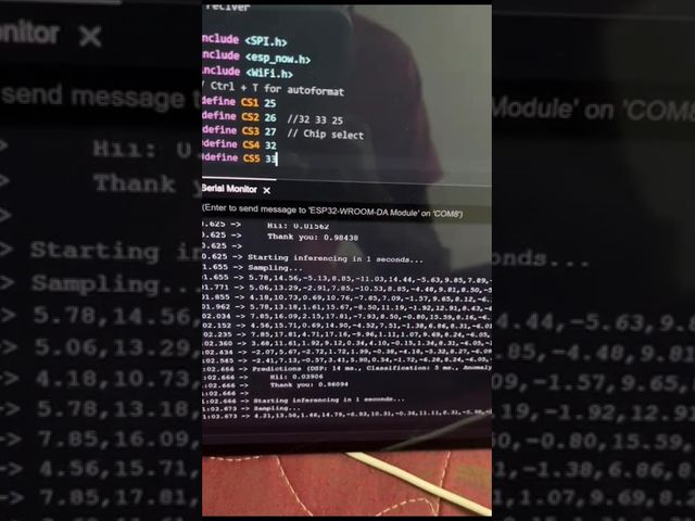 Voicer output demo speaking the predicted gesture through the companion app
